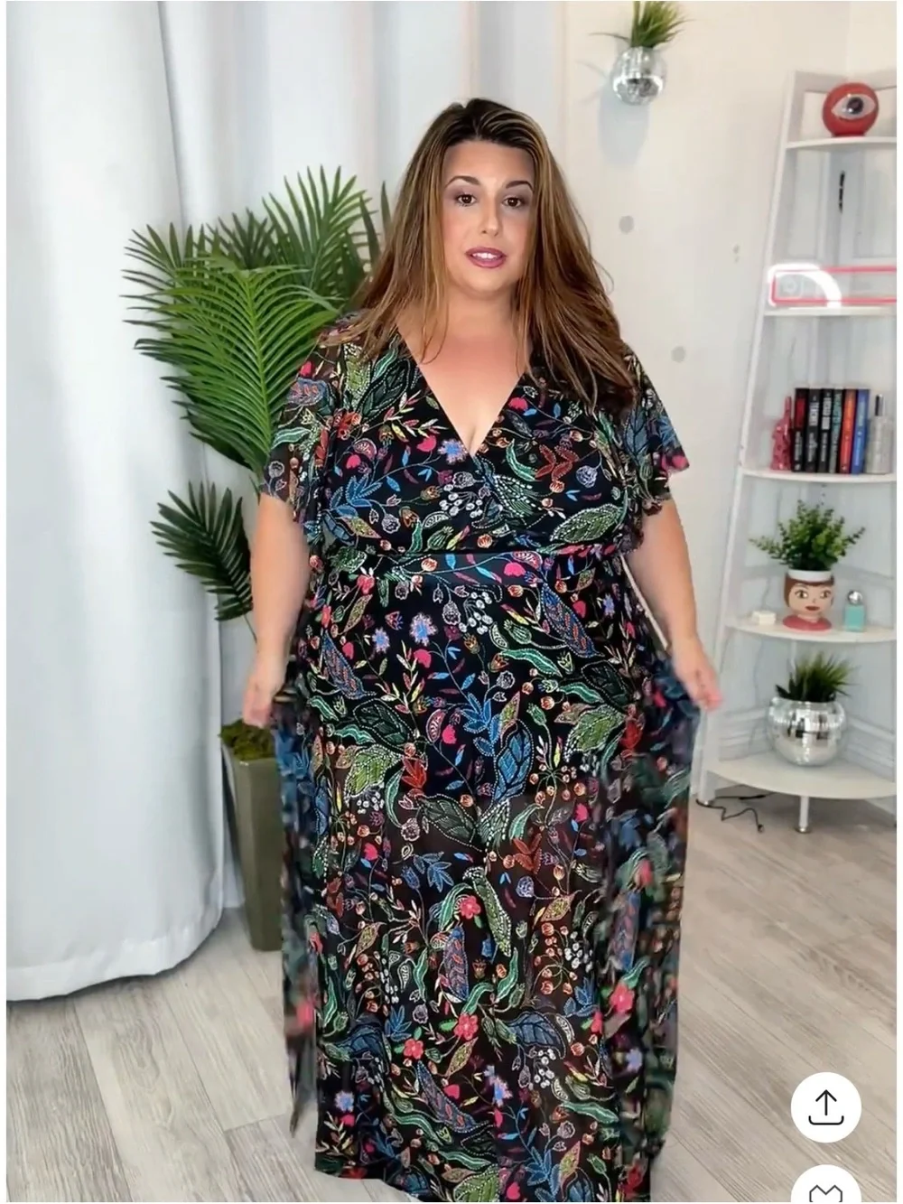 Plus One Piece Swim Suit and Matching Sarong Skirt